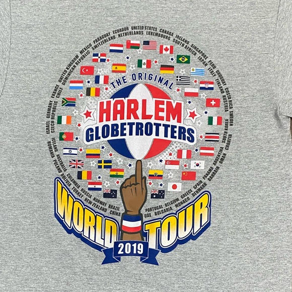 Harlem Globetrotters 2019 World Tour Graphic Tee Size S - Picture 4 of 4